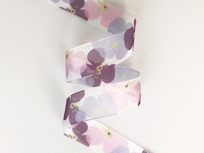 Heat - transfer Printed Organza Ribbon 